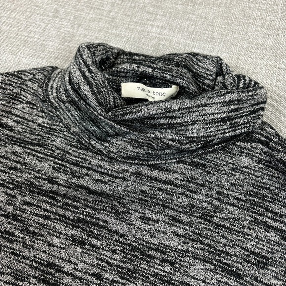 rag & bone Sweaters - Rag & Bone Sweater Womens Large‎ Gray Turtleneck Pullover Lightweight Stretch